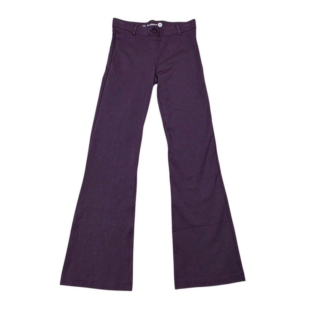 Betabrand Dress Pant Yoga Pants Women XS Petite Purple Rayon Blend Bootcut